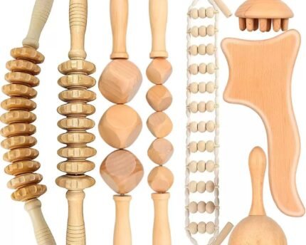Wood therapy massage set