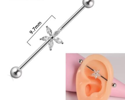 Industrial piercing jewelry