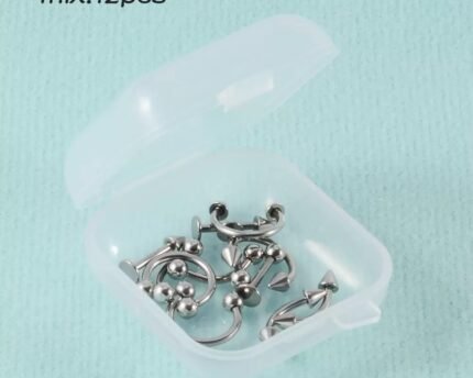 12 in 1 flat back piercing jewelry